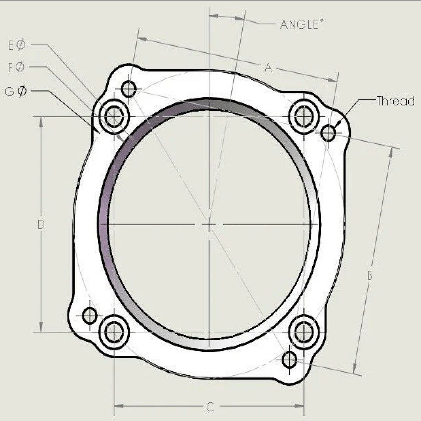 Custom Throttle Body Adapter Plate