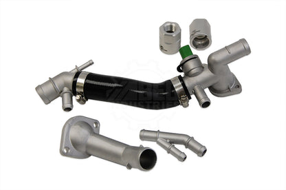 Turbocharger coolant return split fitting product image - SKU 462-121-087E