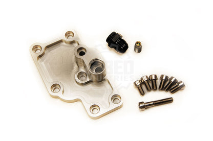 VW827 Dry Sump feed block product image - SKU 462-001-0002