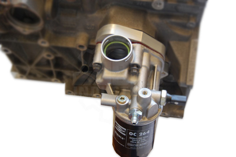 06A (1.8T) to 06F (2.0 TSFI) Oil Filter housing adapter plate product image - SKU 462-001-0014