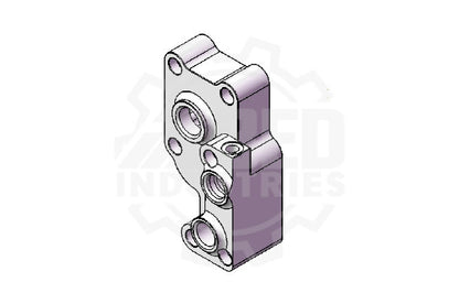 VW827 Crankcase Breather box w/remote oil filter feed plate product image - SKU 462-103-772-B