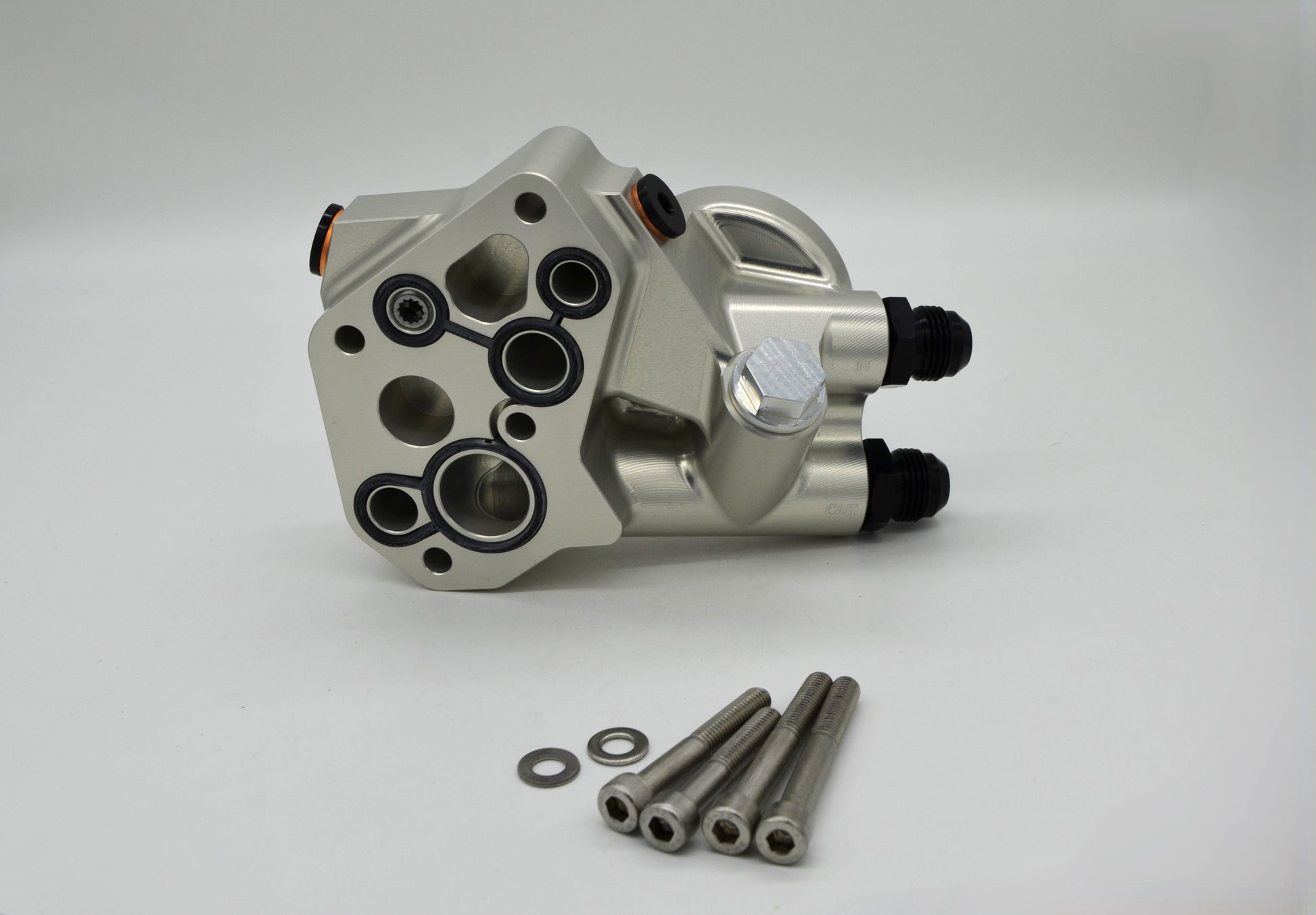 07K LONGITUDINAL Oil Filter housing W/ THERMOSTAT product image - SKU 462-635-0047