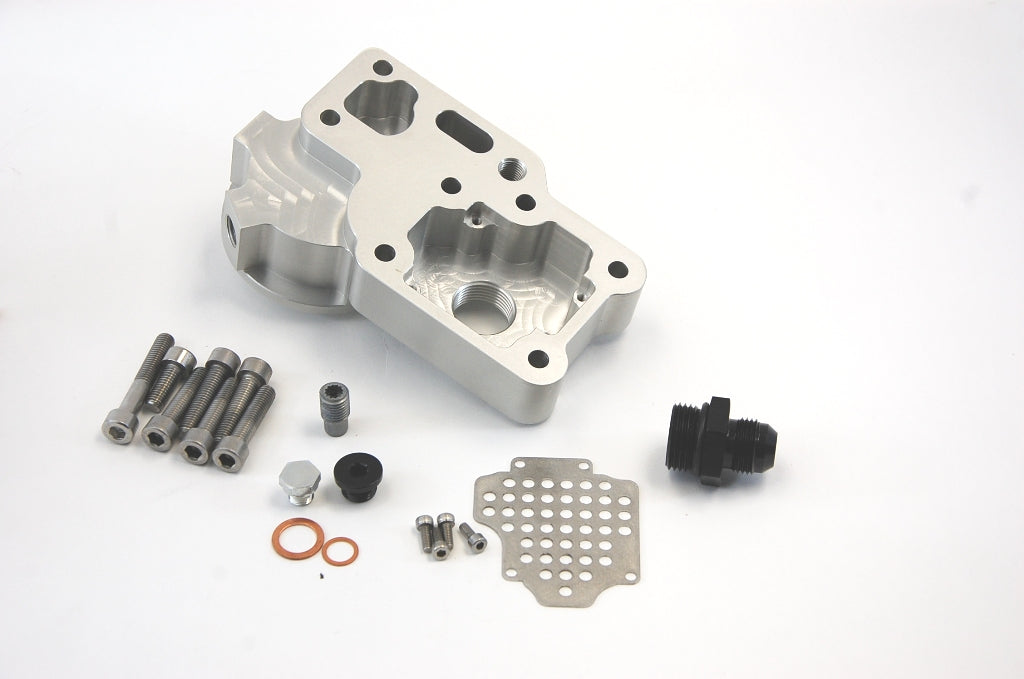VW827 LATE -  Billet Oil Filter housing w/ Crankcase box product image - SKU 462-103-774