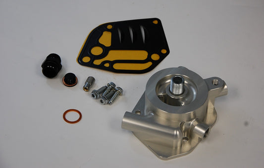 06A|06B - 1.8T 20V / 2.0 8V - Billet Oil Filter Housing - Horizontal product image - SKU 462-635-0021