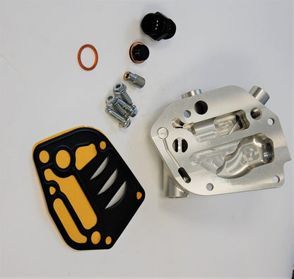 06A|06B - 1.8T 20V / 2.0 8V - Billet Oil Filter Housing - Horizontal product image - SKU 462-635-0021